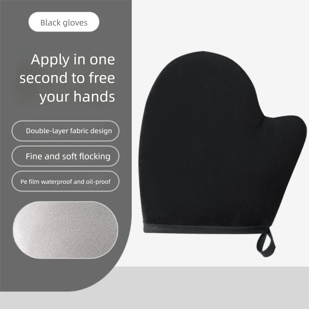3-In-1 Body Lotion Glove Makeup Applicator Reusable Hands Applicator Bath Cleaning Tools Double-Sided Prevents Sticky