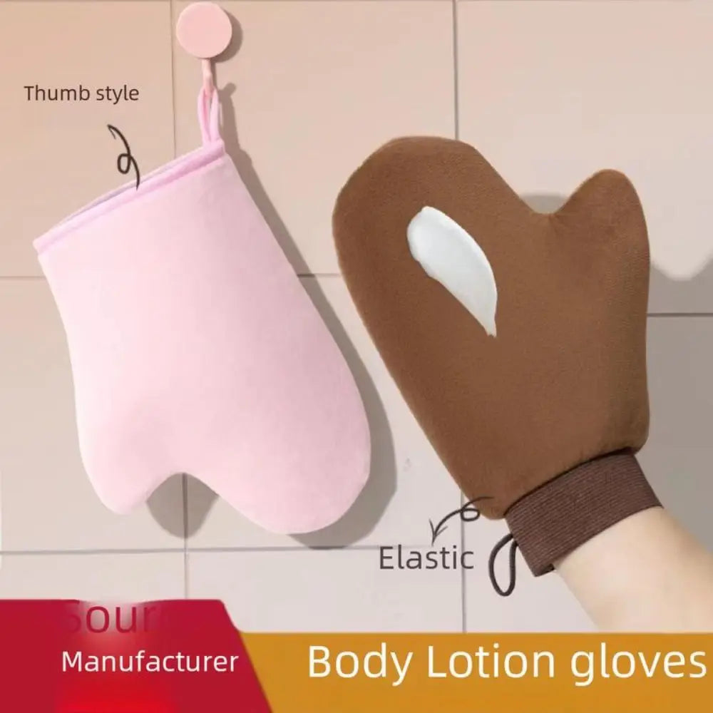 3-In-1 Body Lotion Glove Makeup Applicator Reusable Hands Applicator Bath Cleaning Tools Double-Sided Prevents Sticky