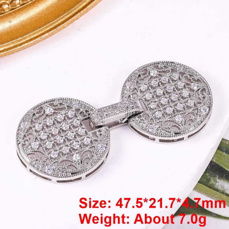 Juya Handmade Designer Decorative Fastener Hooks Clasps for DIY Beadwork Crystal Pearl Jewelry Making Closure Locks Accessories