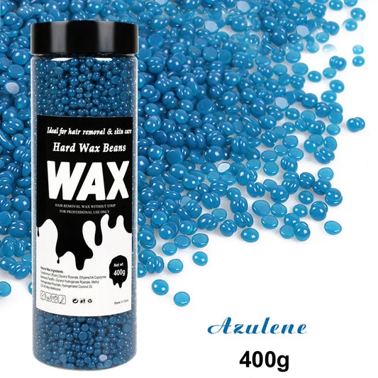 Unisex Painless Hot Film Wax Beans 200g-400g Canning Fast Waxing for Bikini Area Face And Body Hair Removal