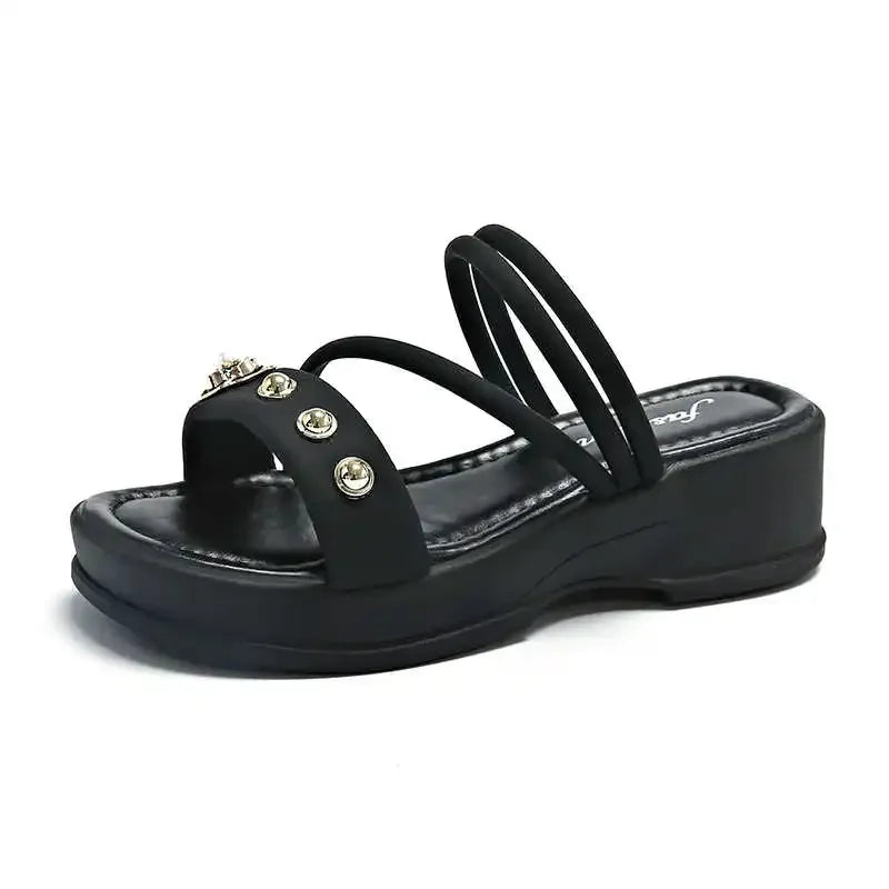 Ventilation Slip-resistant Shose For Women Cute Slippers Shoes Clear Sandals For Women Sneakers Sport Tenks High-level