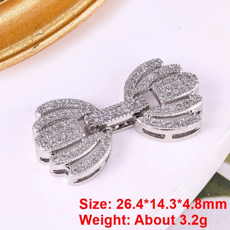 Juya Handmade Designer Decorative Fastener Hooks Clasps for DIY Beadwork Crystal Pearl Jewelry Making Closure Locks Accessories