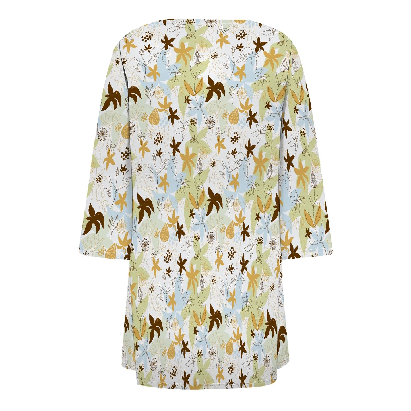 Women's Half Sleeve Thin Floral Print Lightweight Blouse Shirts Coat Cardigan Delighted with Pocket