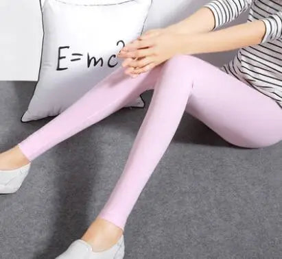 Solid Colorful Leggings For Women 7xl 6XL 5XL Large Size Modal Cotton Tight Pants Grey Black White Pink Blue Purple 5XL 4XL Lady