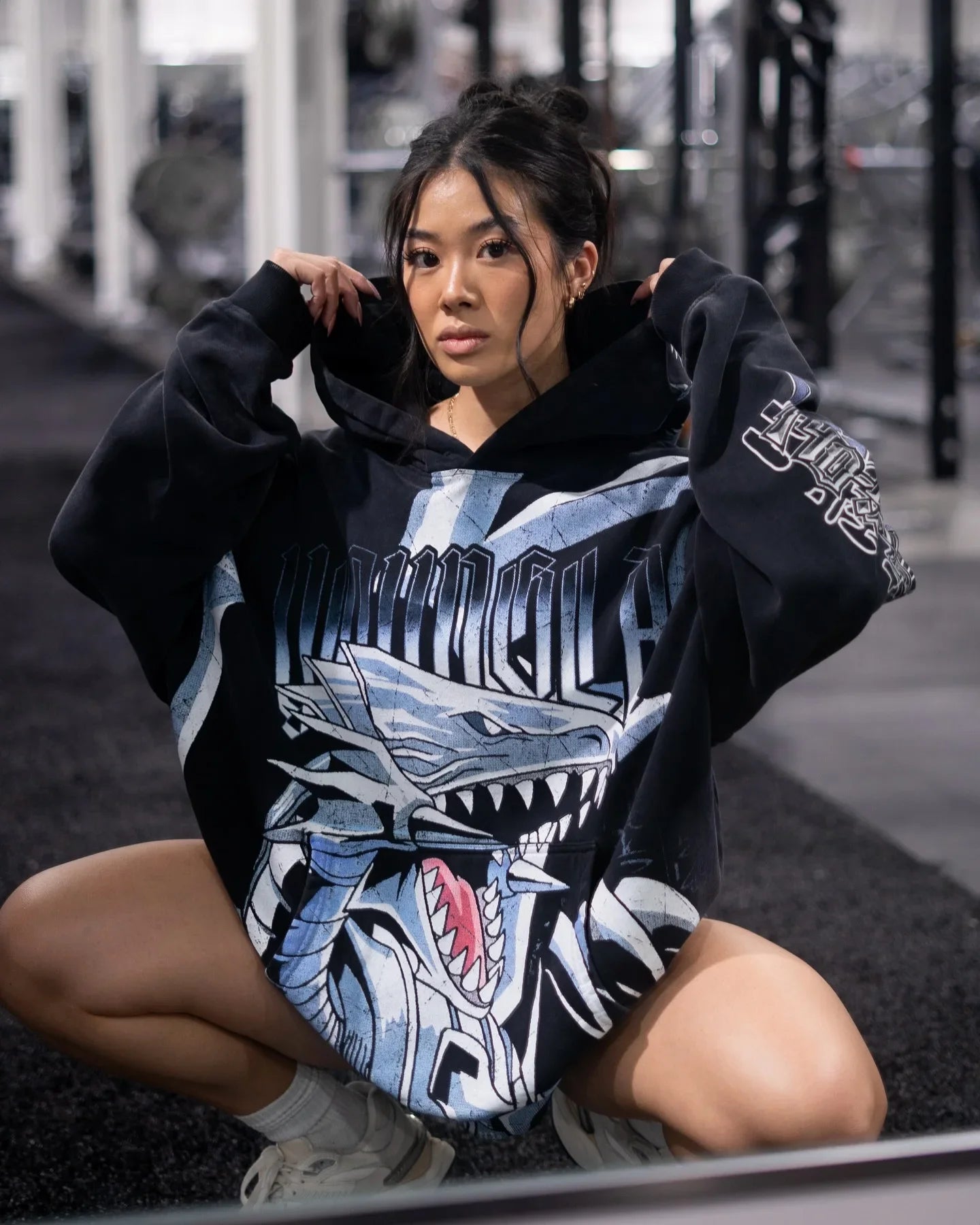 Hip Hop 2 piece sets womens outfits Hoodies Women Y2k Tops Sweatpants Harajuku Tracksuit Pants Gym Streetwear Gothic Clothes