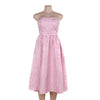 Women's New European and American Temperament Sexy Slim-fit Jacquard Satin Tube Top Dress