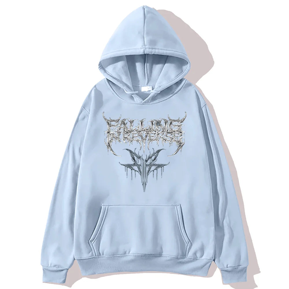 Falling in Reverse 2025 Hoodies Vintage Vintage Hip Hop Versatile Sweatshirts Band Music Fashion Aesthetic Pullovers Unisex Y2K