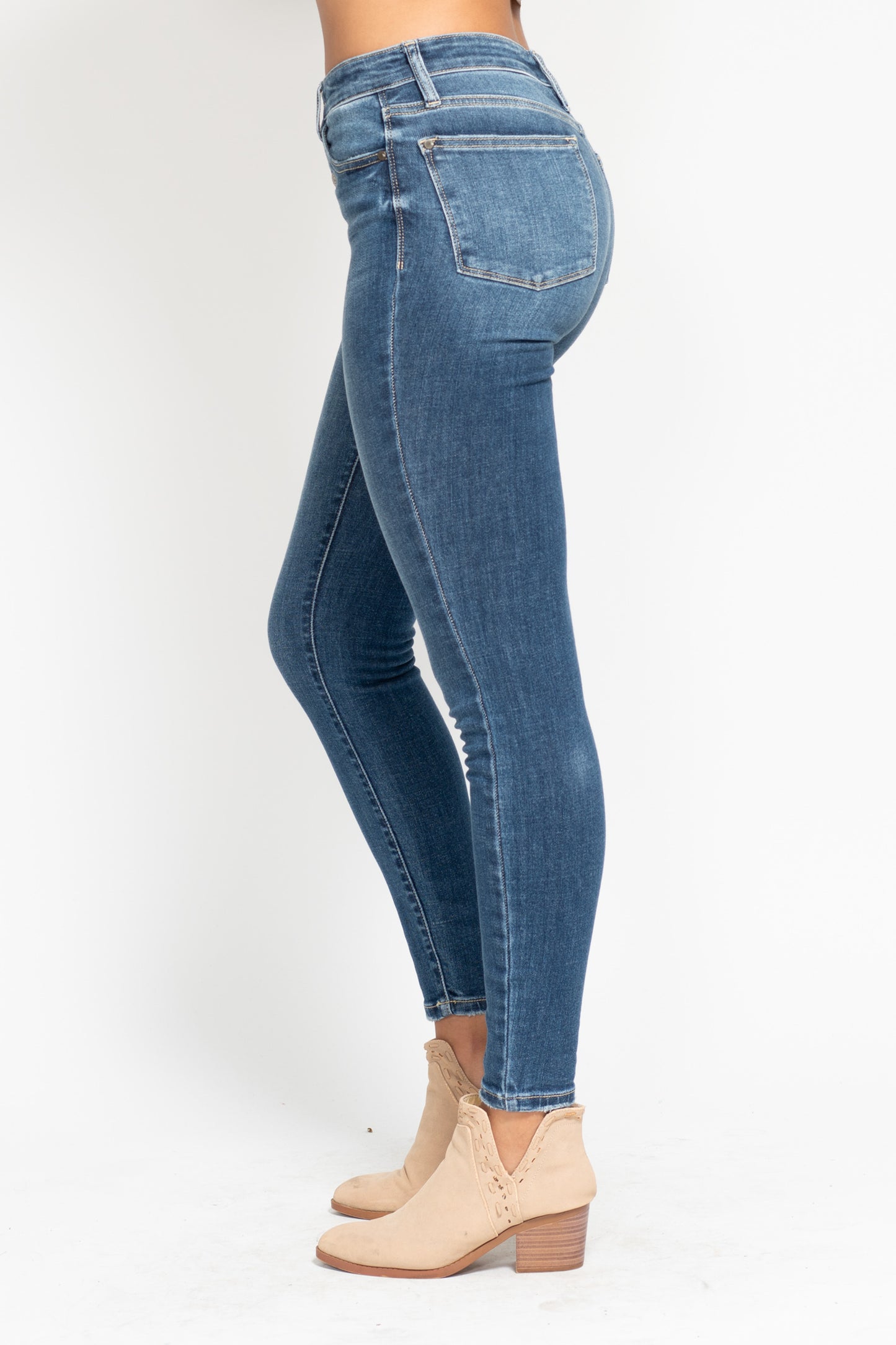 Judy Blue Jeans (NP) - High Waist Button Fly Skinny