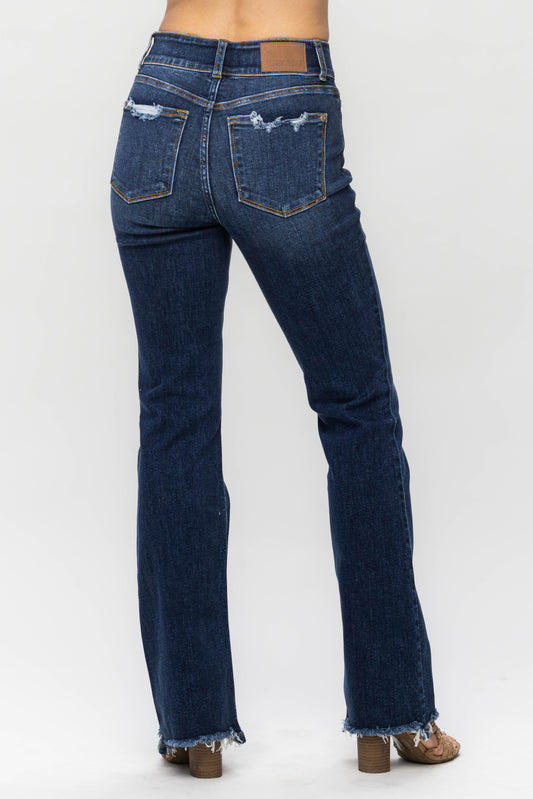 Judy Blue Jeans (NP) - Mid Rise, Dark Wash Boot Cut