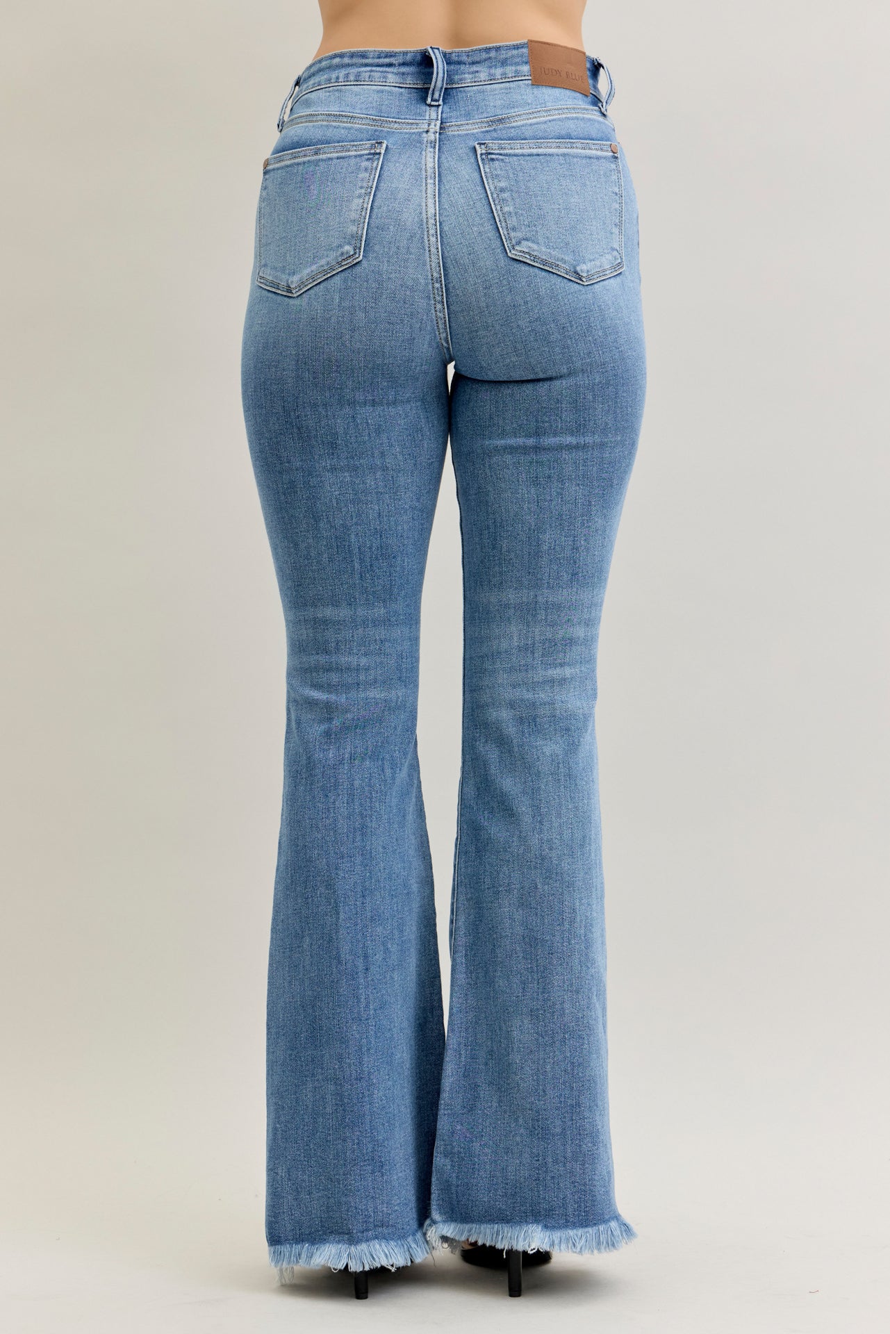 Judy Blue Jeans (NP) - High Waisted Fray Hem Flare