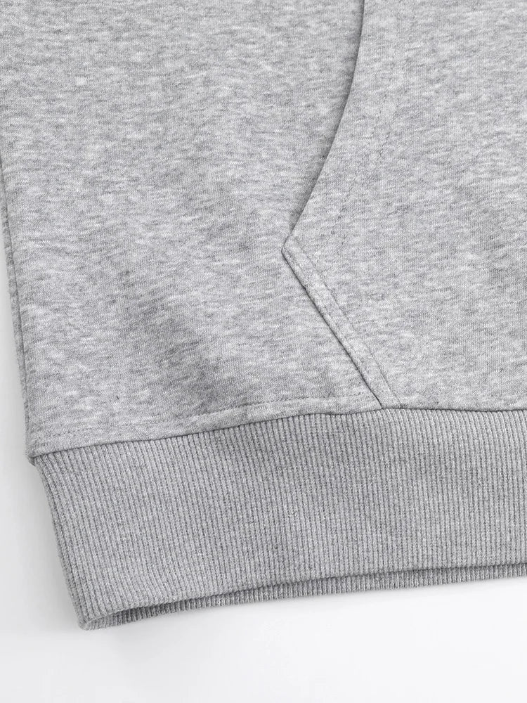 GIBSIE Plus Size Embroidered Lace Thickened Fleece Hoodies Women 2024 New Winter Kangaroo Pocket Casual Warm Sweatshirts Top