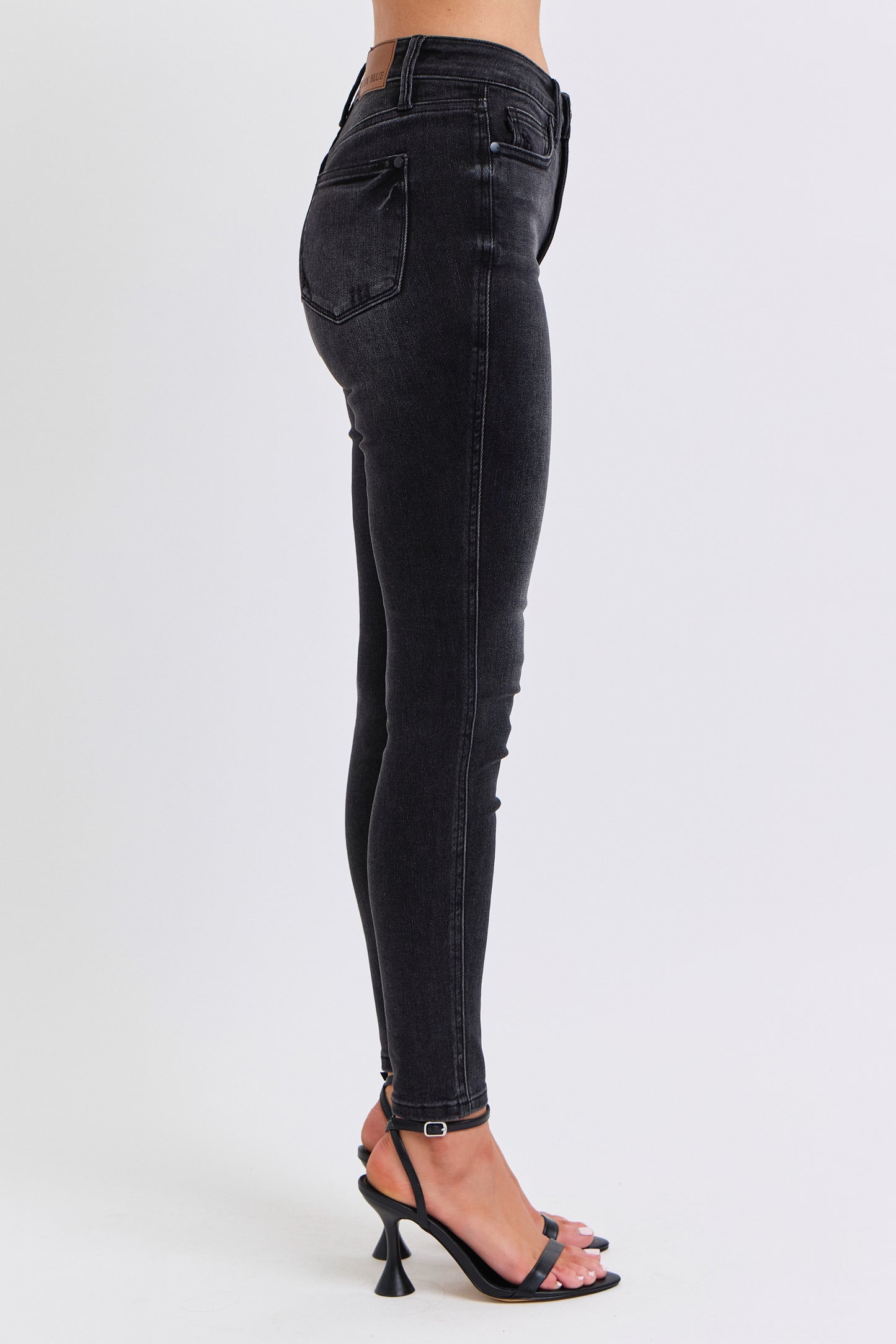 Judy Blue Jeans (NP) - Mid Rise Tummy Control Skinny - black