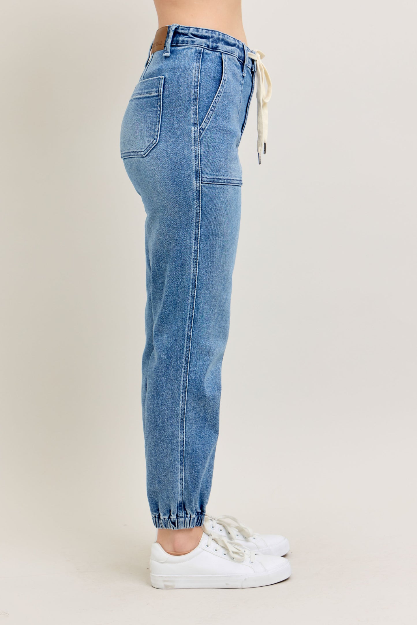 Judy Blue Jeans (NP) - High Waisted Denim Joggers - blue