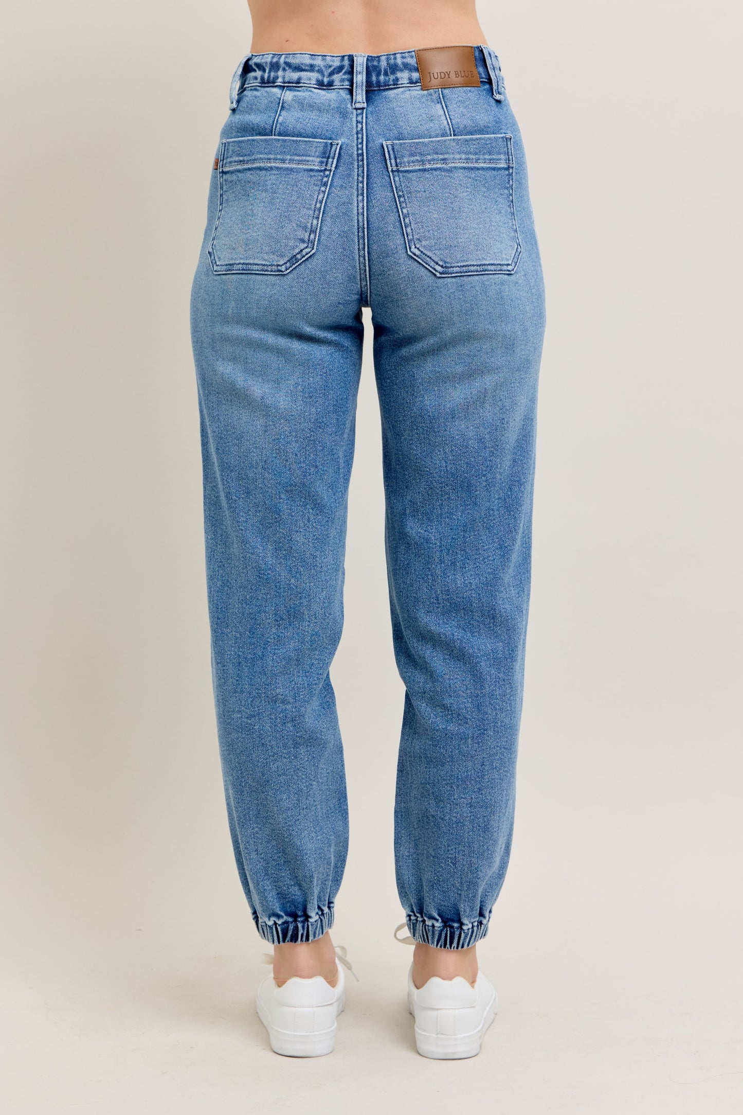 Judy Blue Jeans (NP) - High Waisted Denim Joggers - blue