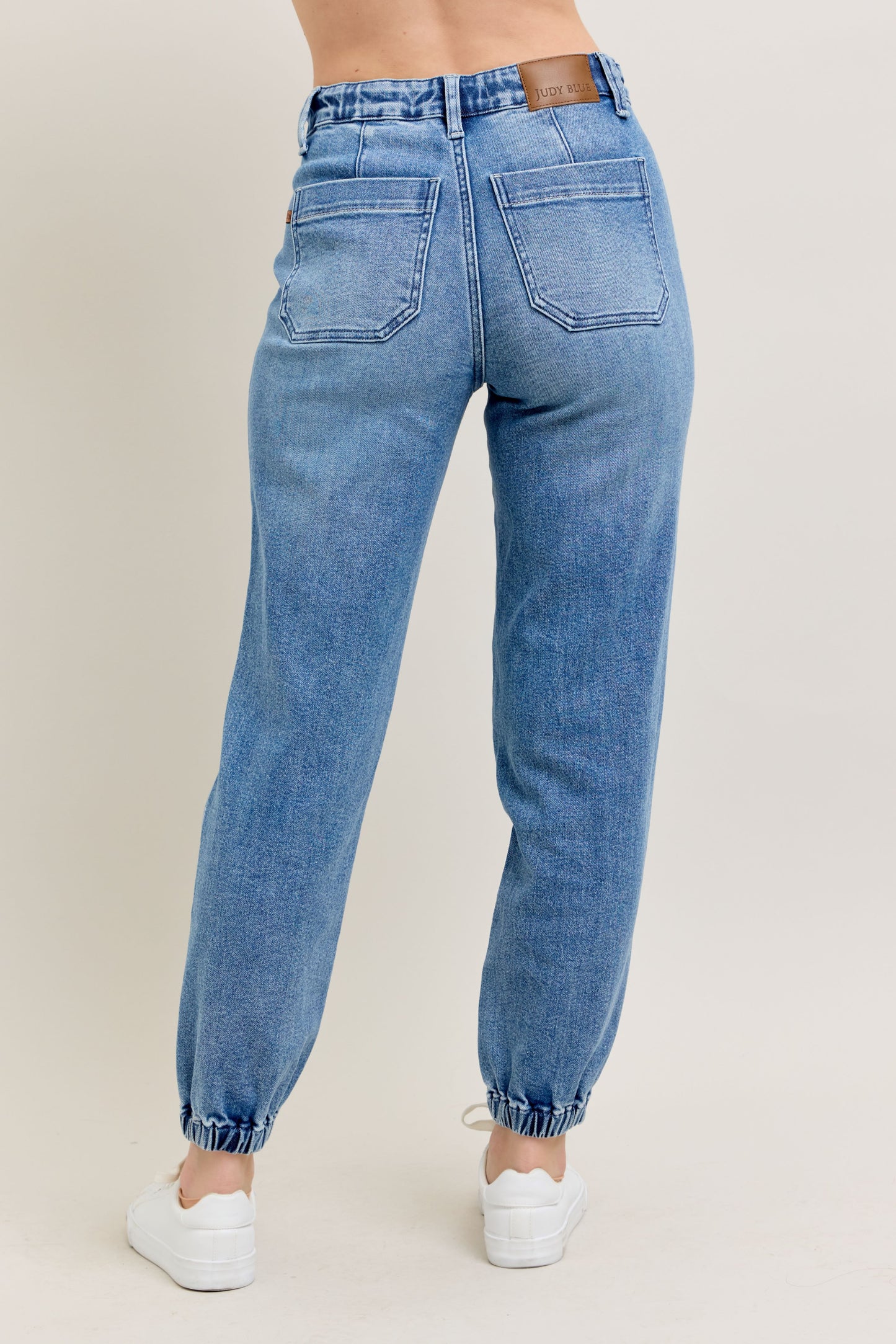 Judy Blue Jeans (NP) - High Waisted Denim Joggers - blue