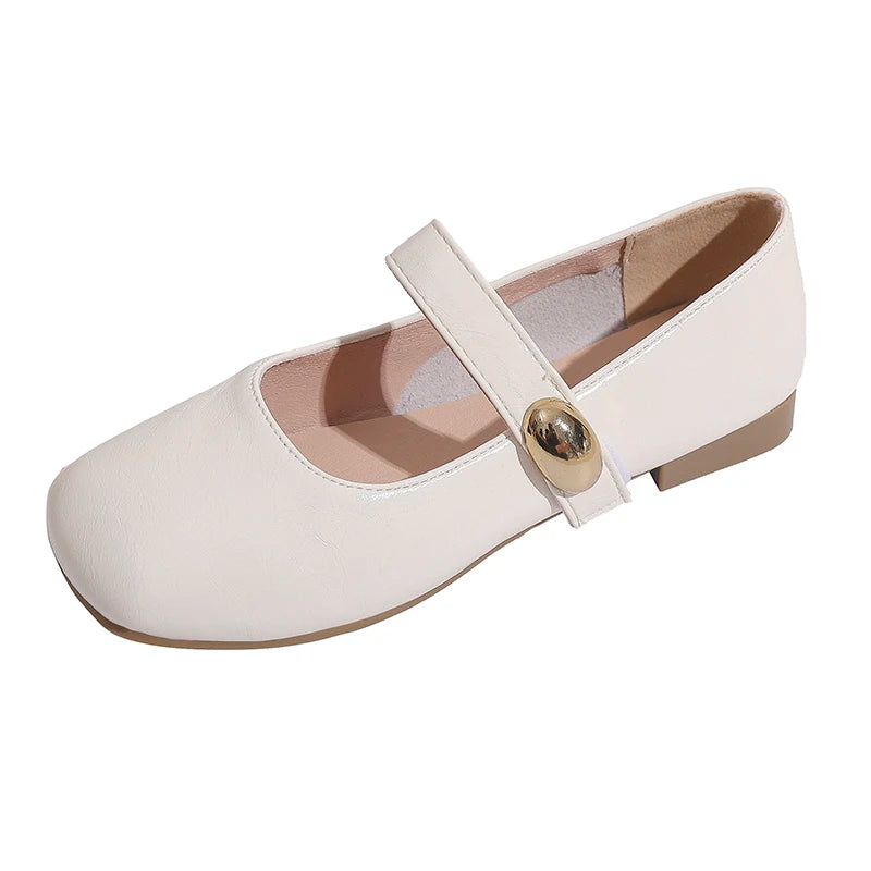 Flat Retro Versatile High Heels Spring and Autumn New French Slip-on Lightweight Pointed Toe Elegant Shoes for Women