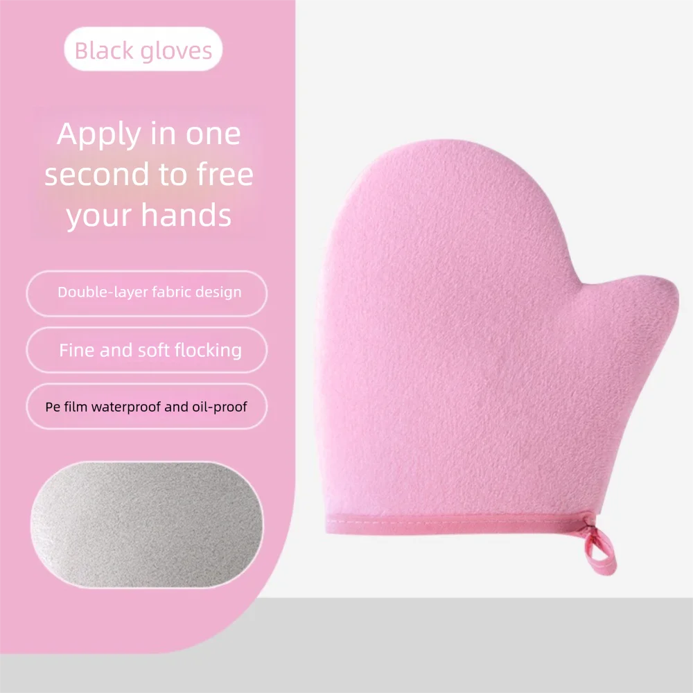 3-In-1 Body Lotion Glove Makeup Applicator Reusable Hands Applicator Bath Cleaning Tools Double-Sided Prevents Sticky