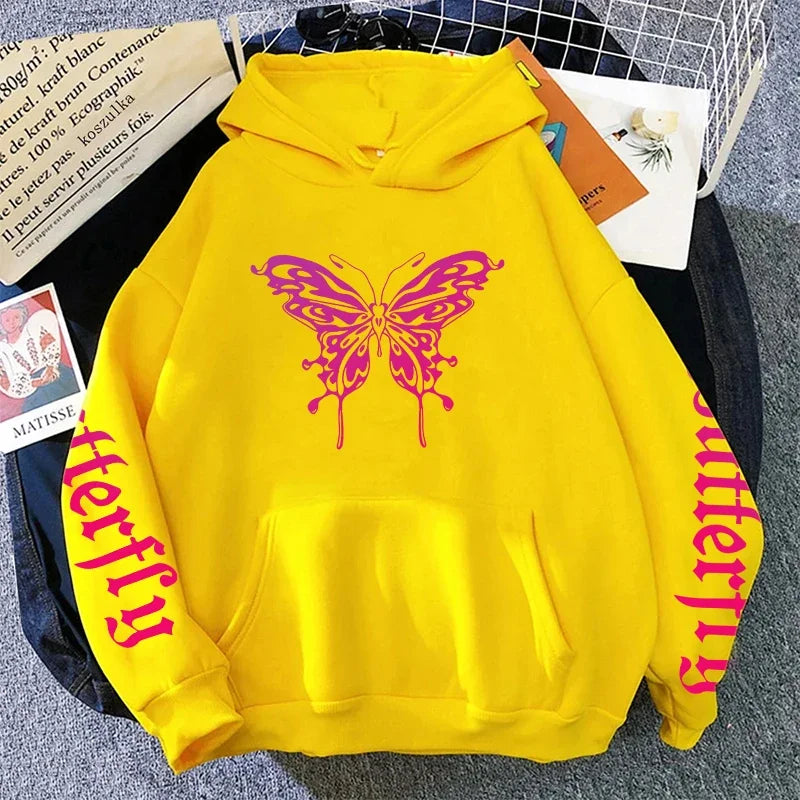 Versatile Women's Sweatshirts Hot Sales Autumn Winter Pullovers Hoodies Woman Style Fashion Casual Sports Print Daily Simplicity