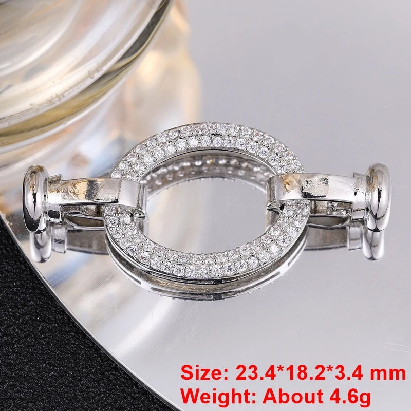 Juya Handmade Designer Decorative Fastener Hooks Clasps for DIY Beadwork Crystal Pearl Jewelry Making Closure Locks Accessories