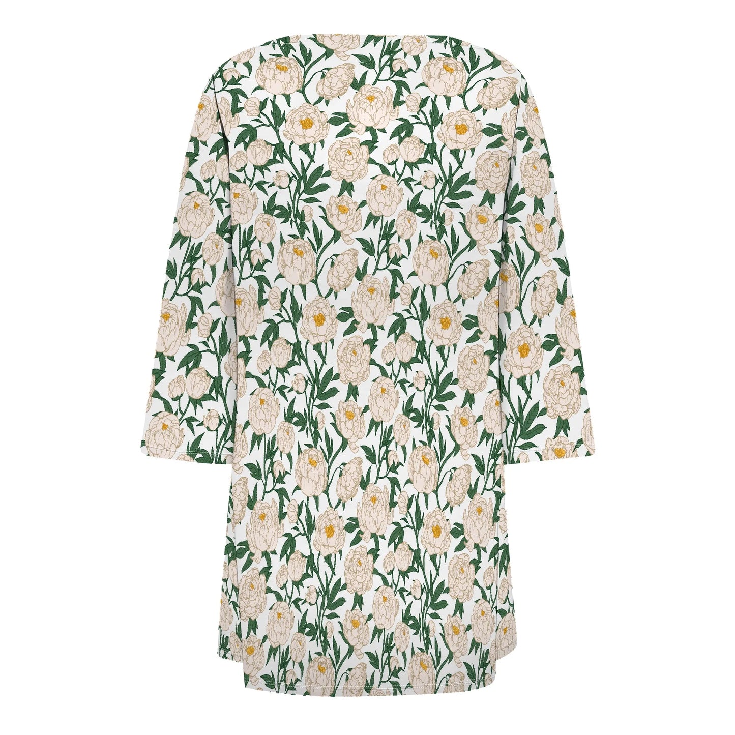 Women's Lightweight Floral Print Half Sleeve Blouse Shirts Thin Coat Cardigan Girly Cute for Outdoor with Pocket