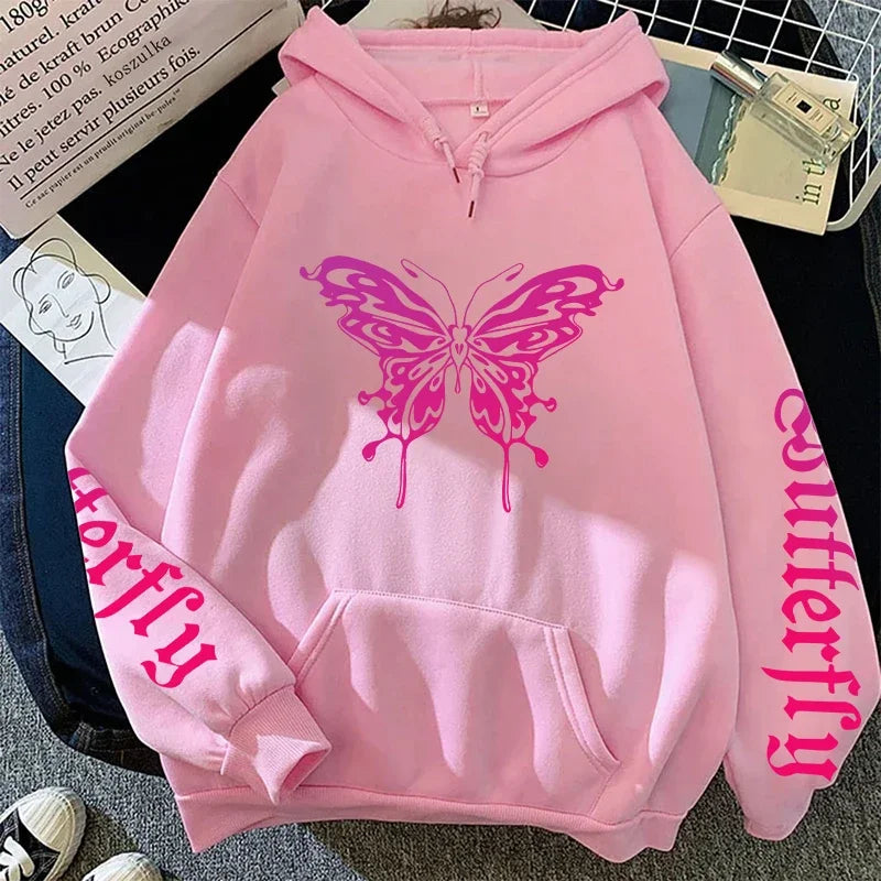 Versatile Women's Sweatshirts Hot Sales Autumn Winter Pullovers Hoodies Woman Style Fashion Casual Sports Print Daily Simplicity