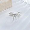 Minimalist Bowknots Cilp Earrings for Women Hollow Heart Star Sweet Personality Temperament Ear Cuffs Accessories Jewelry Gifts