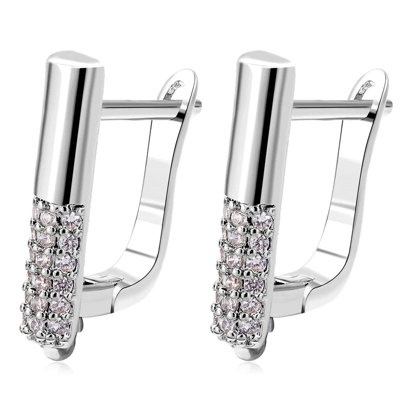 Juya 2Pcs Antiallergic Earwire Fasteners Basic Fixtures Earring Hook Clasps Accessories For DIY Women's Charms Earrings Making