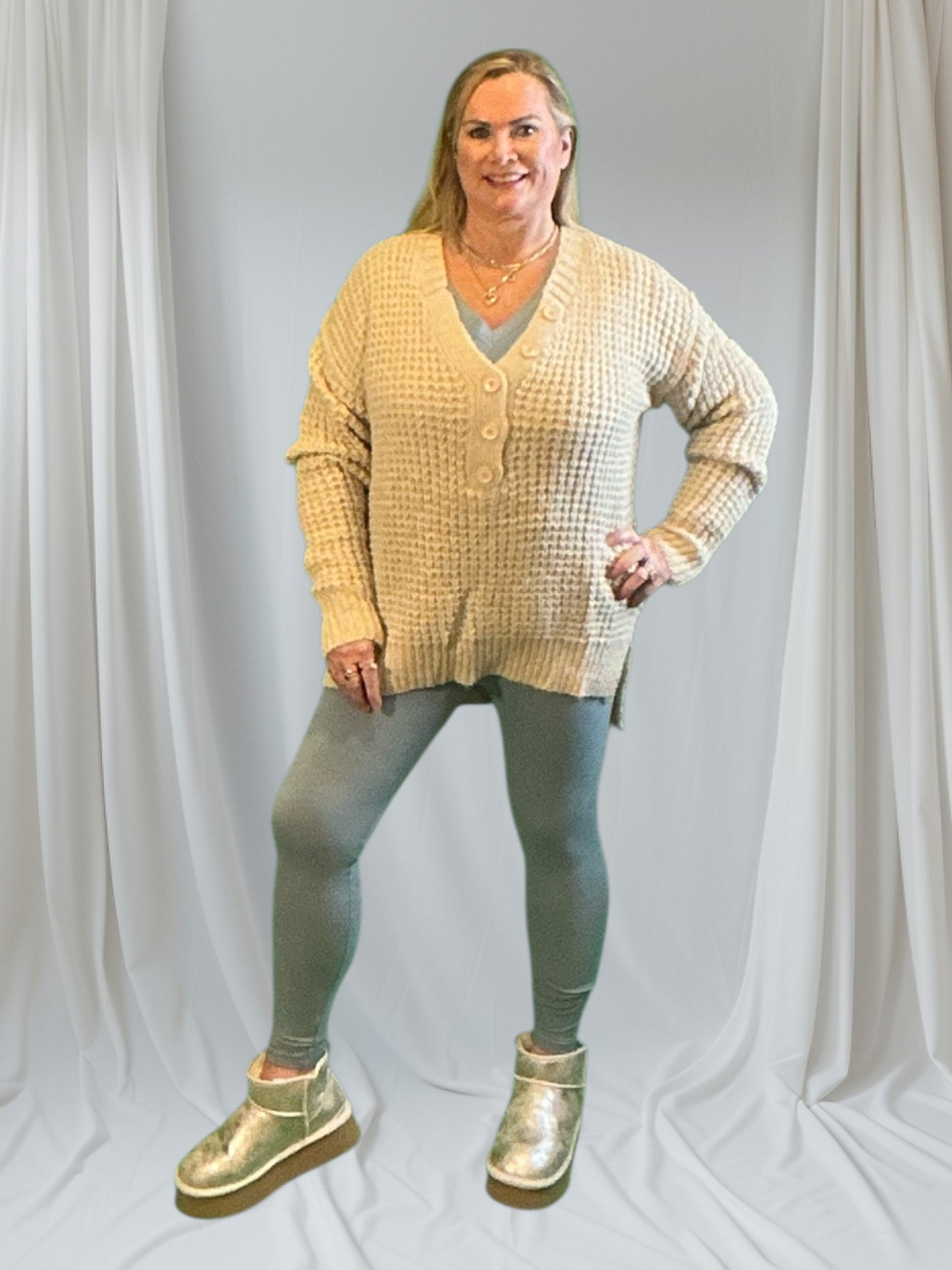 Over the Top! (NP) - Loveable Layers - Sweaters and a Faux Fur Long Vest - 5 Options