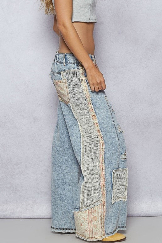 POL (NP) - Boho Pants with Patches