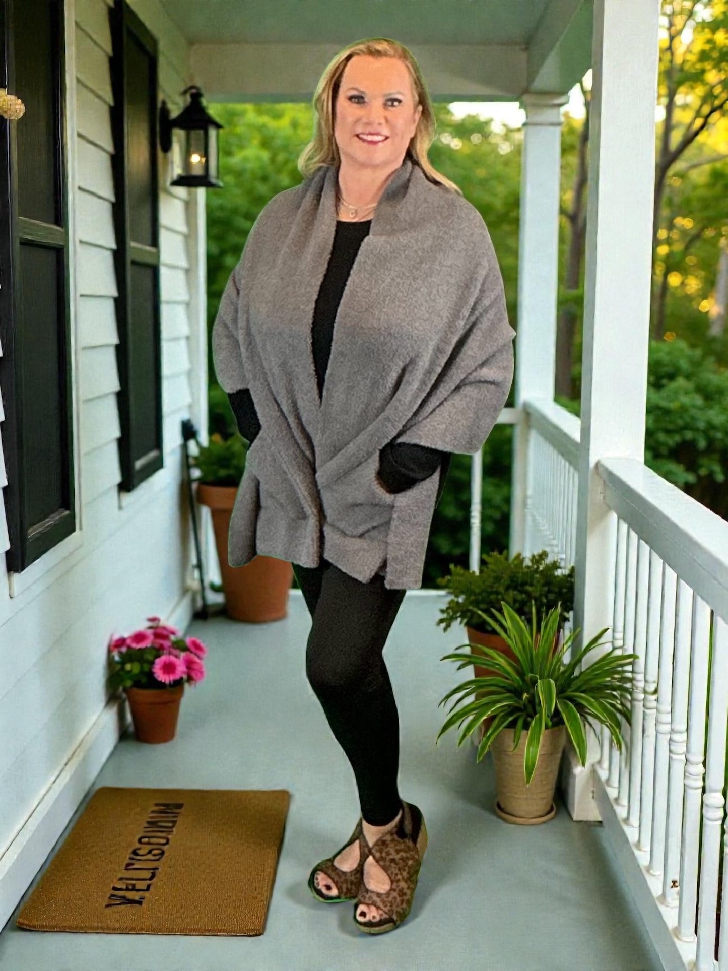 You Shawl Wrap Yourself in Softness and Style (NP) - Cozy Shawls and Blazers!