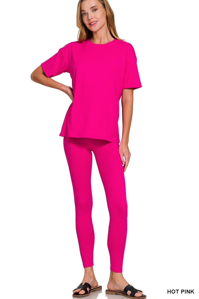 Zenana - (NP) - Short Sleeve Microfiber Set, 17 colors!