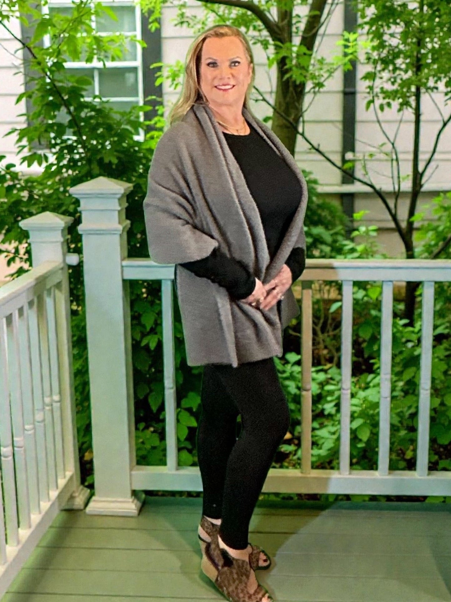 You Shawl Wrap Yourself in Softness and Style (NP) - Cozy Shawls and Blazers!