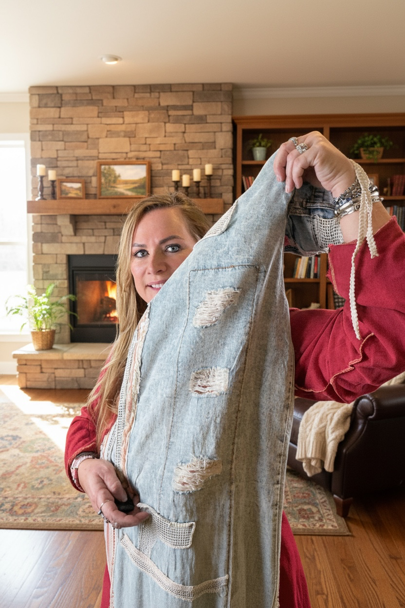 POL (NP) - Boho Pants with Patches