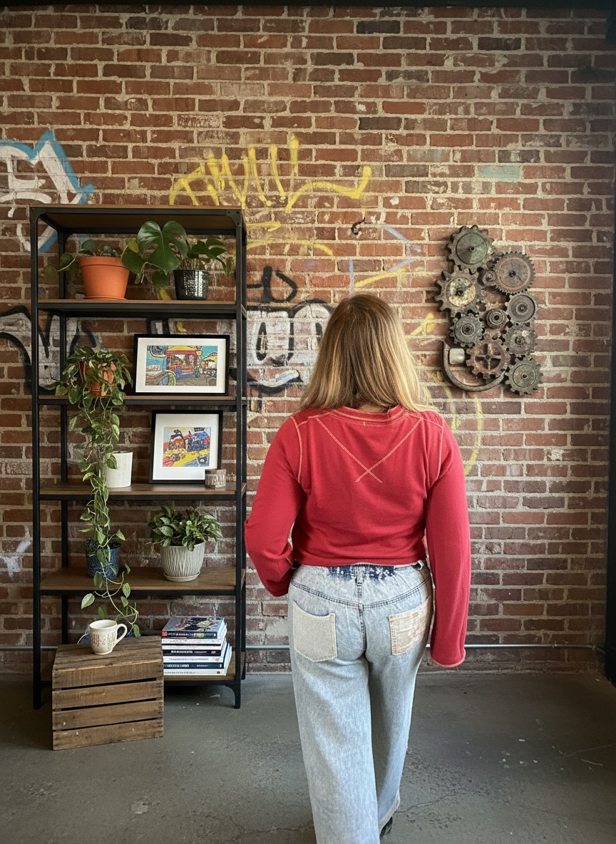 POL (NP) - Boho Pants with Patches