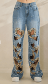 Oli & Hali (NP) - Washed Heart Cutout Jeans - Nikki and Co Boutique