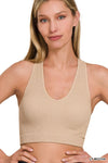 Zenana - (NP) - Ribbed Cropped Racerback Tank Top