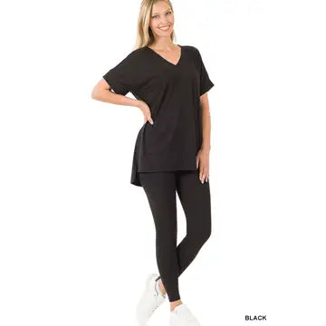 Zenana - (NP) - Short Sleeve Microfiber Set, 17 colors!