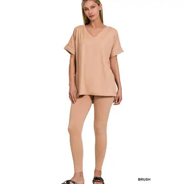 Zenana - (NP) - Short Sleeve Microfiber Set, 17 colors!