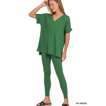 Zenana - (NP) - Short Sleeve Microfiber Set, 17 colors!