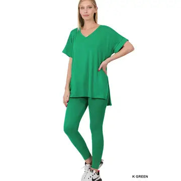 Zenana - (NP) - Short Sleeve Microfiber Set, 17 colors!