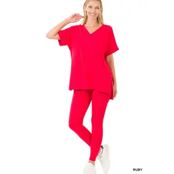 Zenana - (NP) - Short Sleeve Microfiber Set, 17 colors!