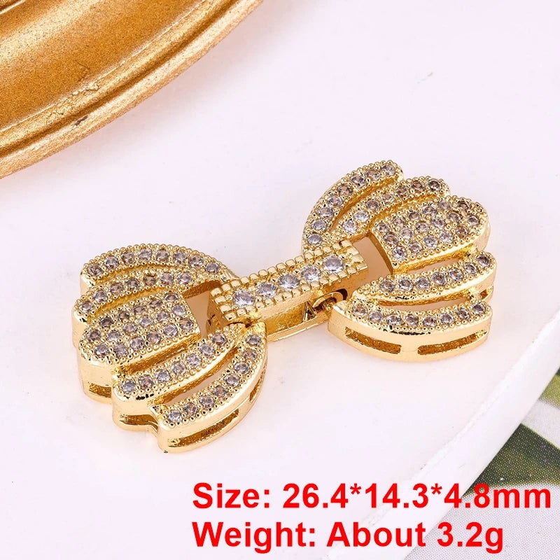 Juya Handmade Designer Decorative Fastener Hooks Clasps for DIY Beadwork Crystal Pearl Jewelry Making Closure Locks Accessories