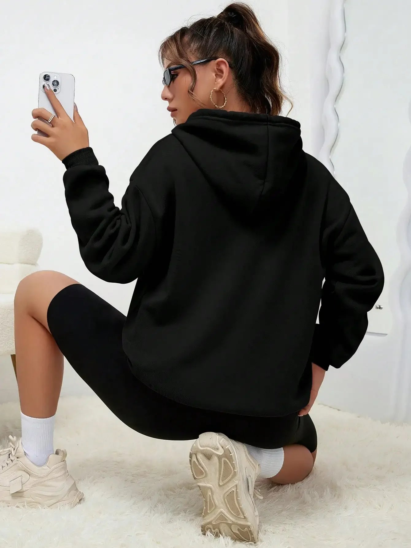 Winter Clothes Women Hoodies Art Letter Design Women Streetwear American Style Fashion Sweatshirt Autumn Hip Hop Casual Top