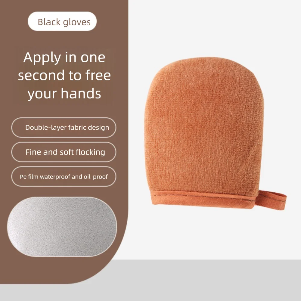 3-In-1 Body Lotion Glove Makeup Applicator Reusable Hands Applicator Bath Cleaning Tools Double-Sided Prevents Sticky