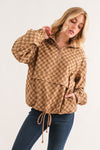 Check Me Out Mocha Zip Jacket