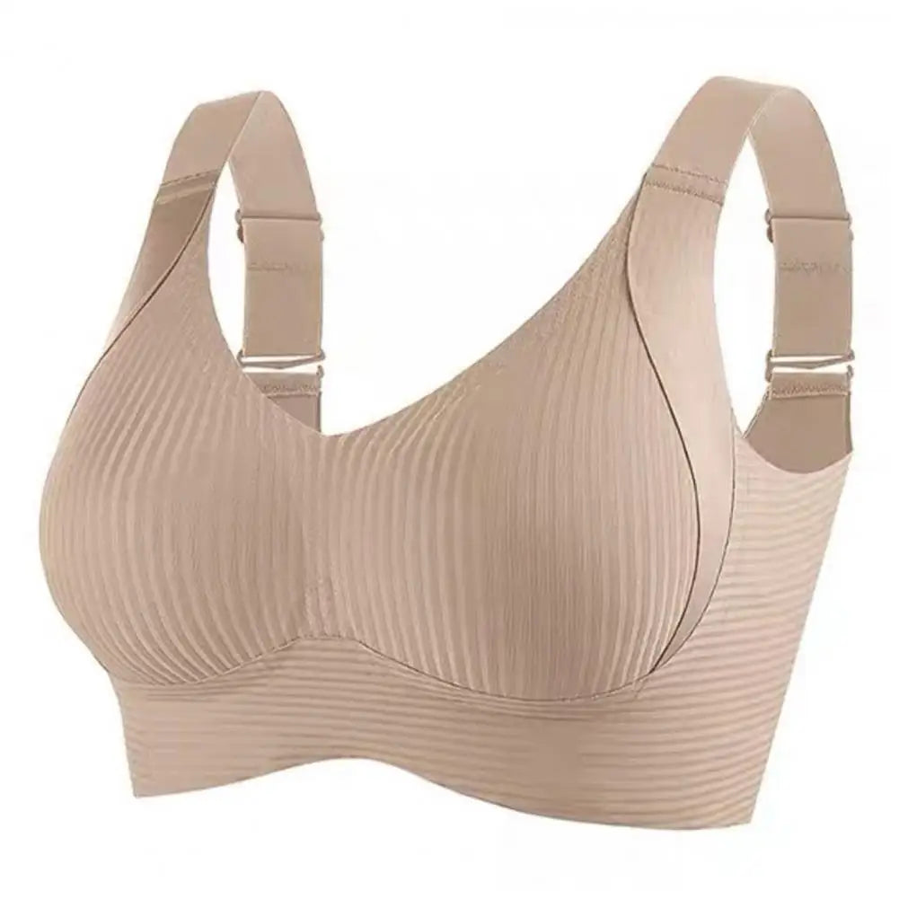 2025 Women's Seamless Underwear, Thin Style, Large Breasts, Small Breasts, No Wires, Pull-up And Anti-sagging Large Size Bra ﻿