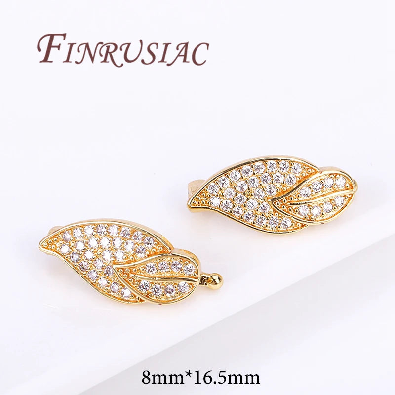 18K Gold Plated Brass Butterfly Clasps For Jewelry,Fasteners For Bracelets,Necklace Clasp Findings,DIY Jewelry Accessories