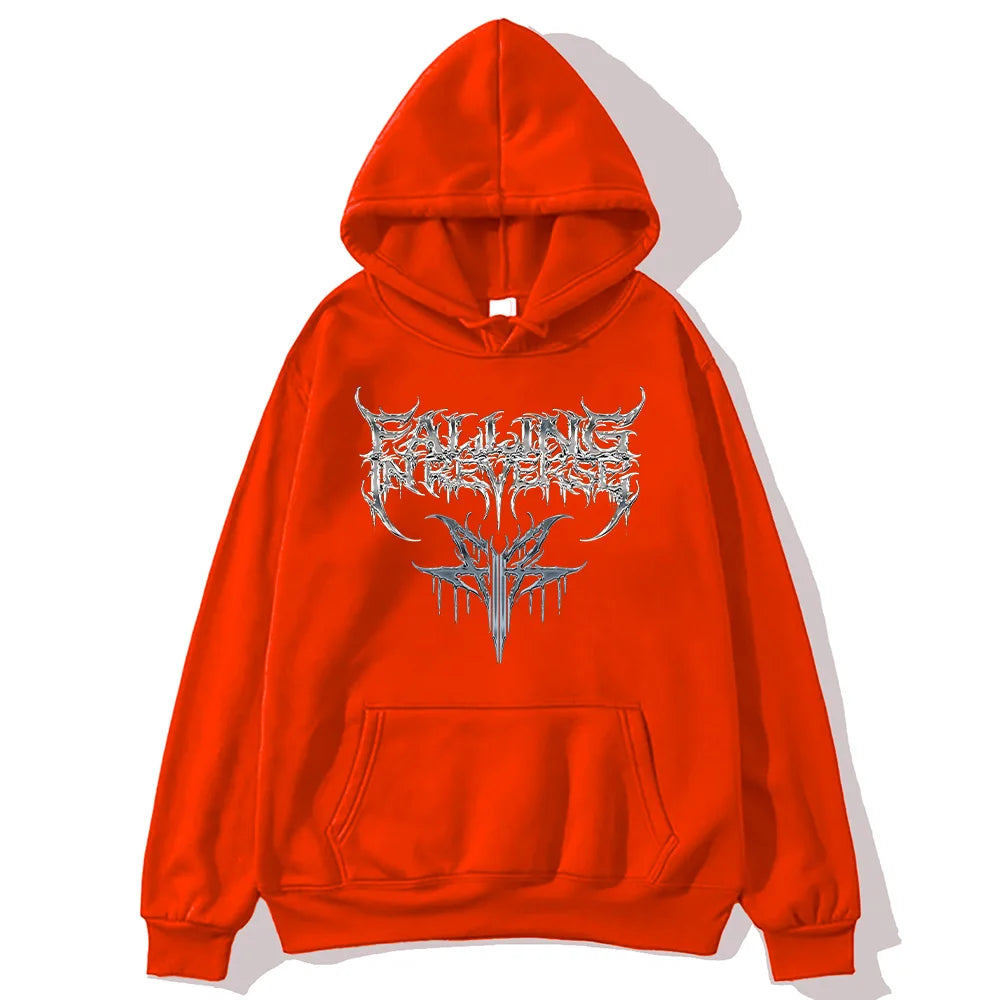 Falling in Reverse 2025 Hoodies Vintage Vintage Hip Hop Versatile Sweatshirts Band Music Fashion Aesthetic Pullovers Unisex Y2K