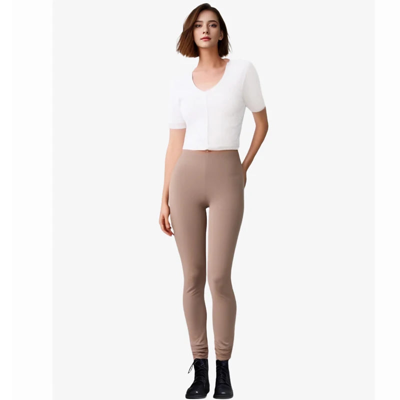 Women's Plus Size Cotton Leggings 150kg Basic Tight Pants Grey 5XL 4XL 3XL 2XL XL