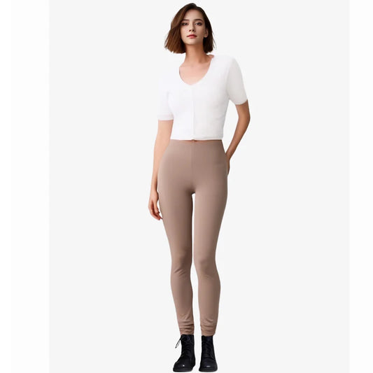 Women's Plus Size Cotton Leggings 150kg Basic Tight Pants Grey 5XL 4XL 3XL 2XL XL